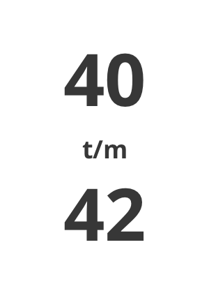 Maat 40 t/m 42